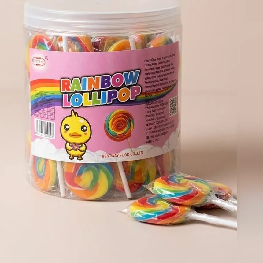 Rainbow Lollipops