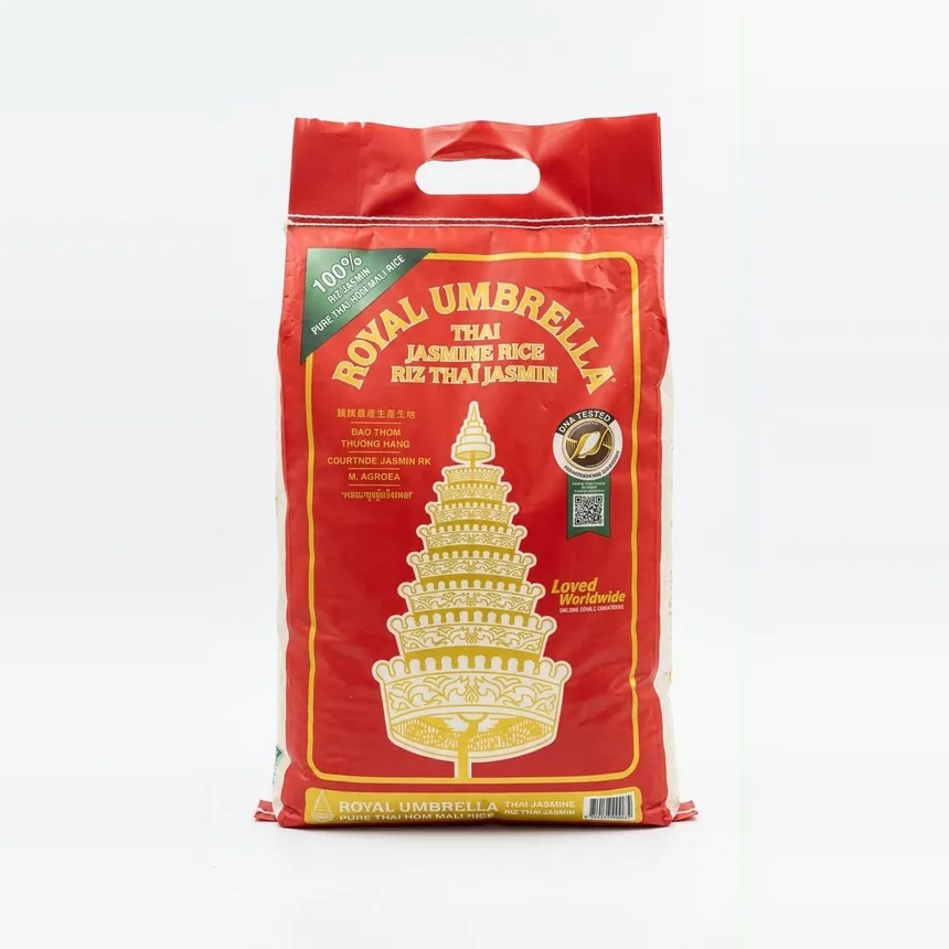 Royal Umbrella Thai Jasmine Rice, red bag