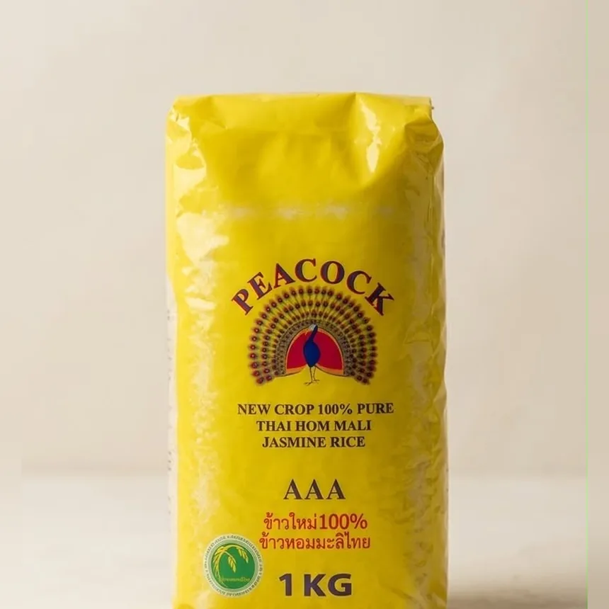 Peacock AAA Thai Hom Mali Jasmine Rice 1kg